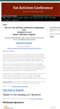 Mobile Screenshot of fatactivismconference.com