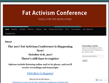 Tablet Screenshot of fatactivismconference.com